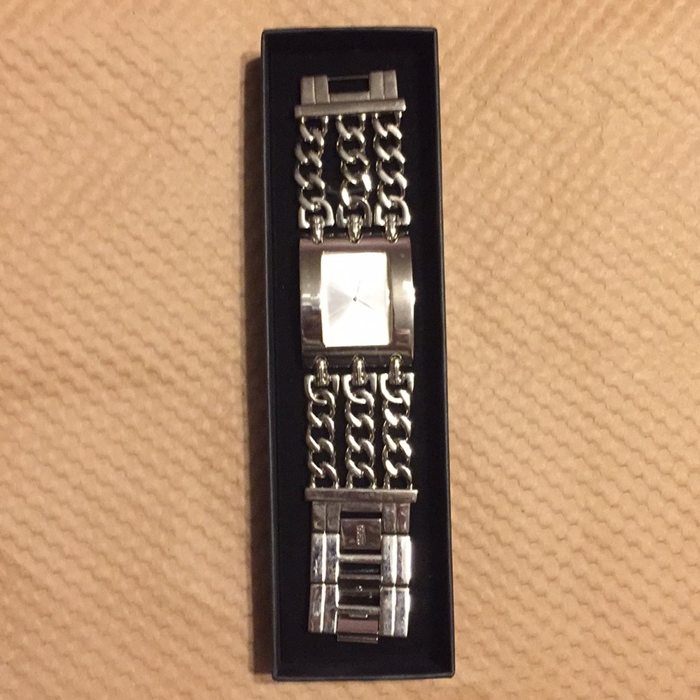 Stunning GUESS multi-chain bracelet watch